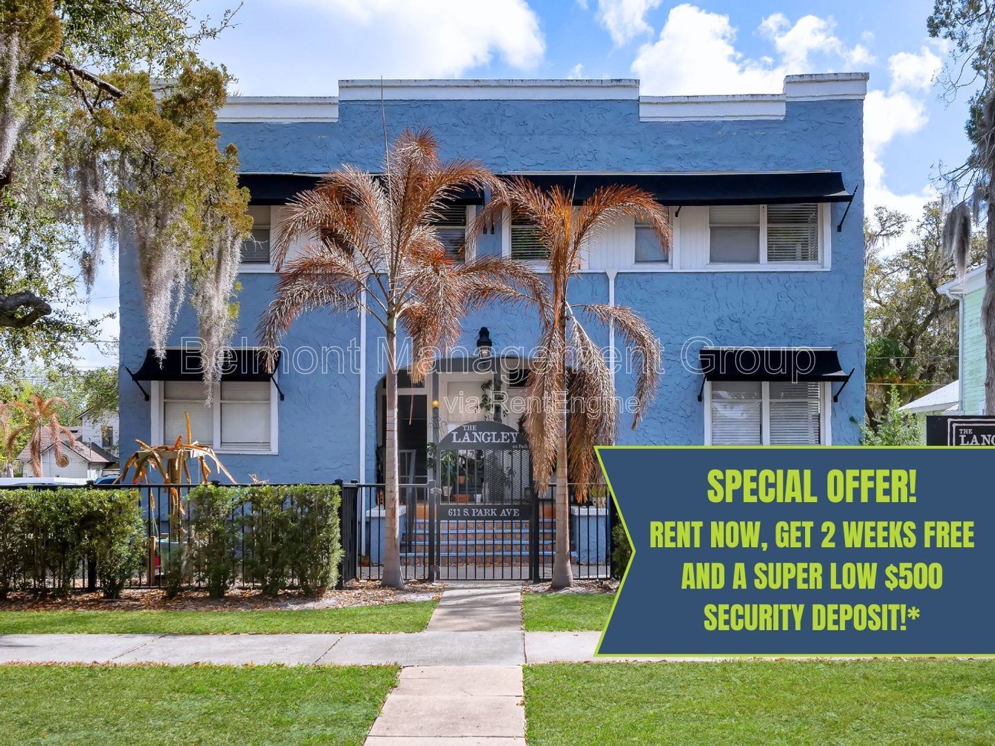 Trendy Studio Apartment FOR RENT in the heart of Historic Downtown Sanford | Move-in Special: Rent Now, Get 2 Weeks Free and a Super Low $500 Security Deposit!! property image
