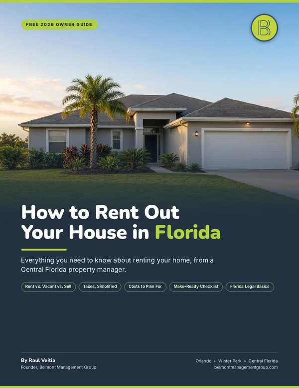 Cover of the free guide How to Rent Out Your House in Florida